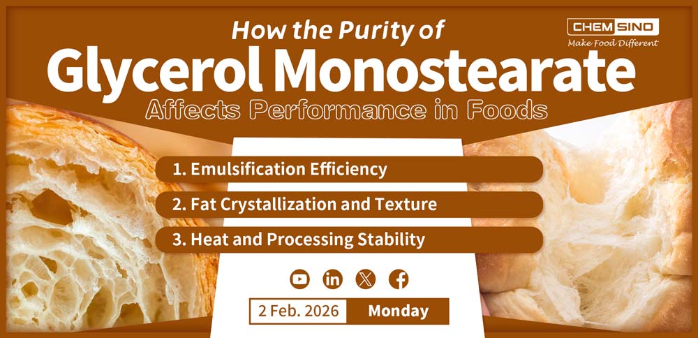 How the Purity of Glycerol Monostearate Affects Performance in Foods